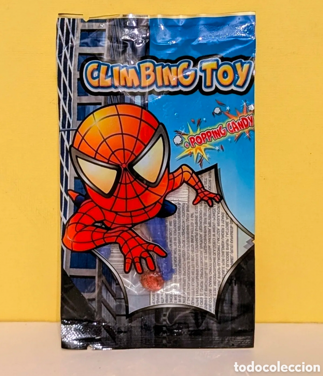Juguetes antiguos y juegos de colecci&oacute;n: Sobre sin abrir figura mu&ntilde;eco Spiderman. CLIMBING TOY