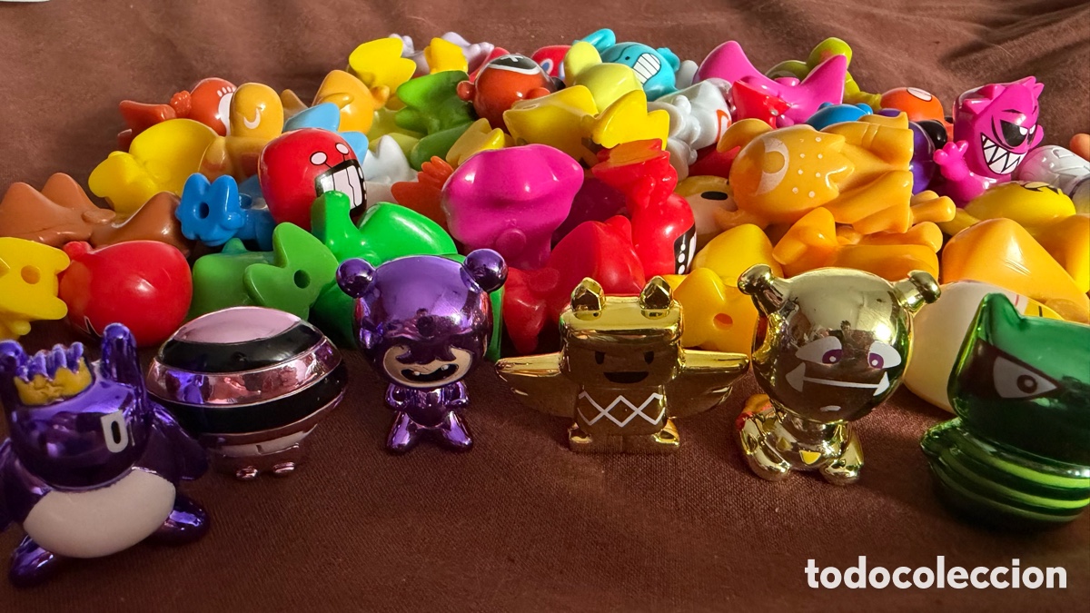 Juguetes antiguos y juegos de colecci&oacute;n: Lote 60 Gogo&rsquo;s Crazy Bones &ndash; 6 met&aacute;licos &ndash; Power y otras series