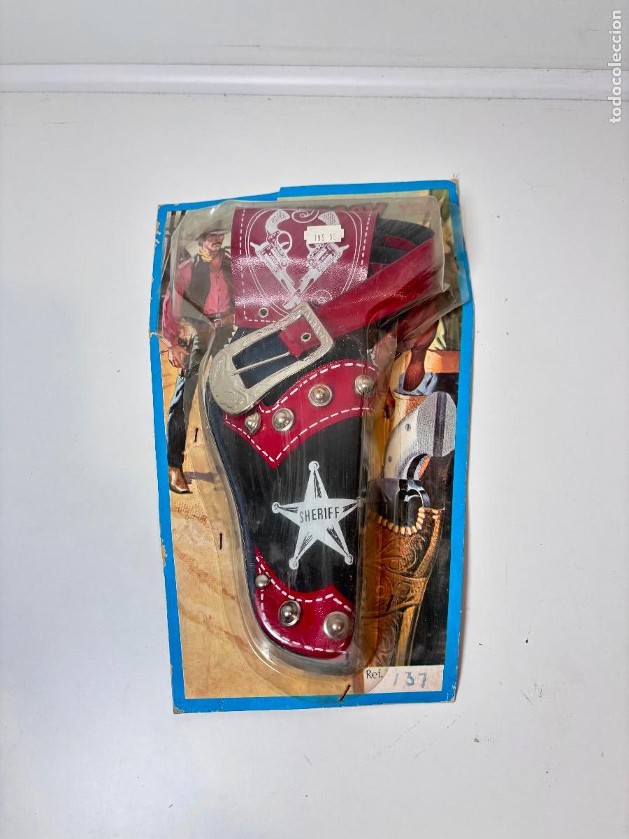 Juguetes antiguos y juegos de colecci&oacute;n: YELU FUNDA revolver Cow boy Artesania Manufacturas A&ntilde;os 60-70