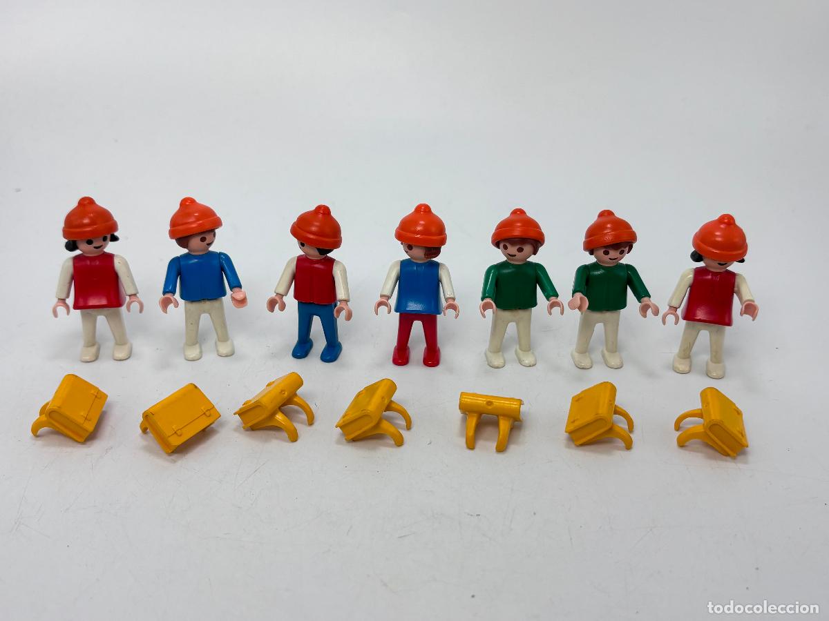 Jouets Anciens et Jeux de collection: Playmobil 3522 lote ni&ntilde;o ni&ntilde;a mochila escuela