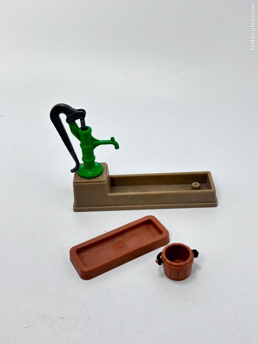 Jouets Anciens et Jeux de collection: Playmobil lote fuente medieval con abrevadero y cubo
