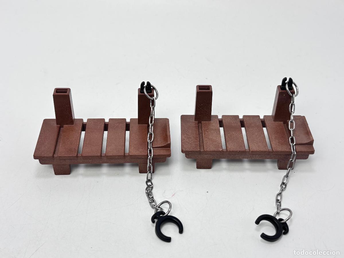 Giocattoli antichi e Giochi di collezione: Playmobil 3112 3288 3351 3859 banco con cadena para preso