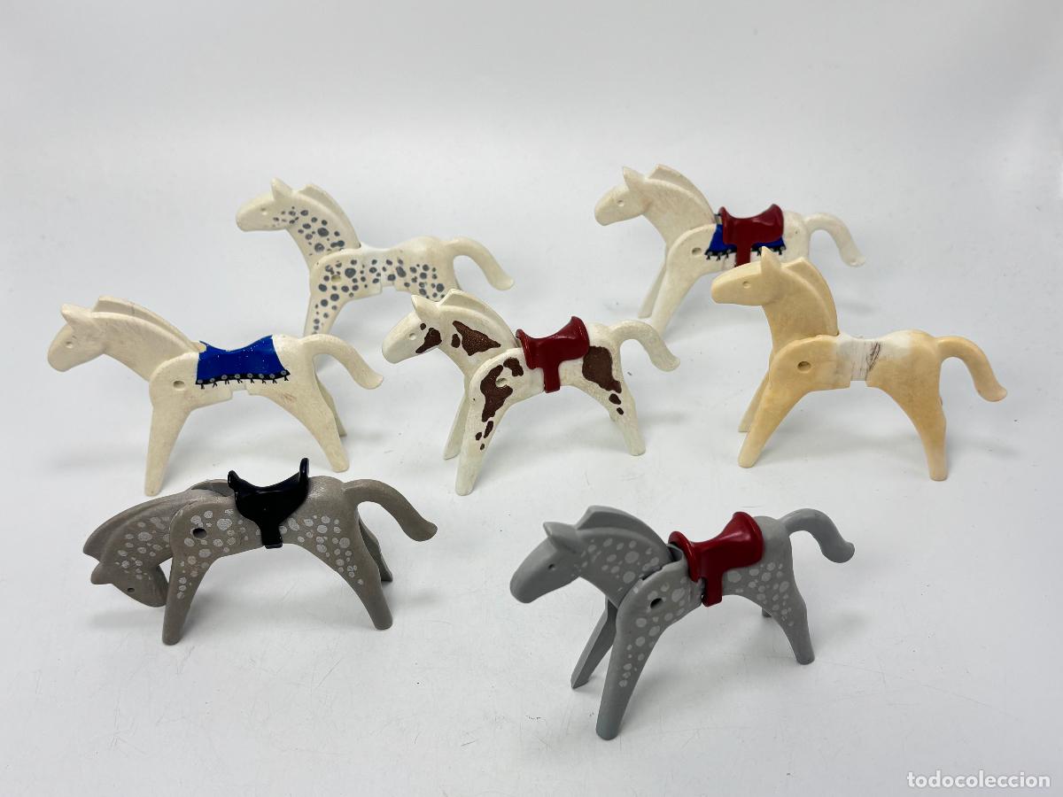 Giocattoli antichi e Giochi di collezione: Playmobil lote caballo con silla de montar