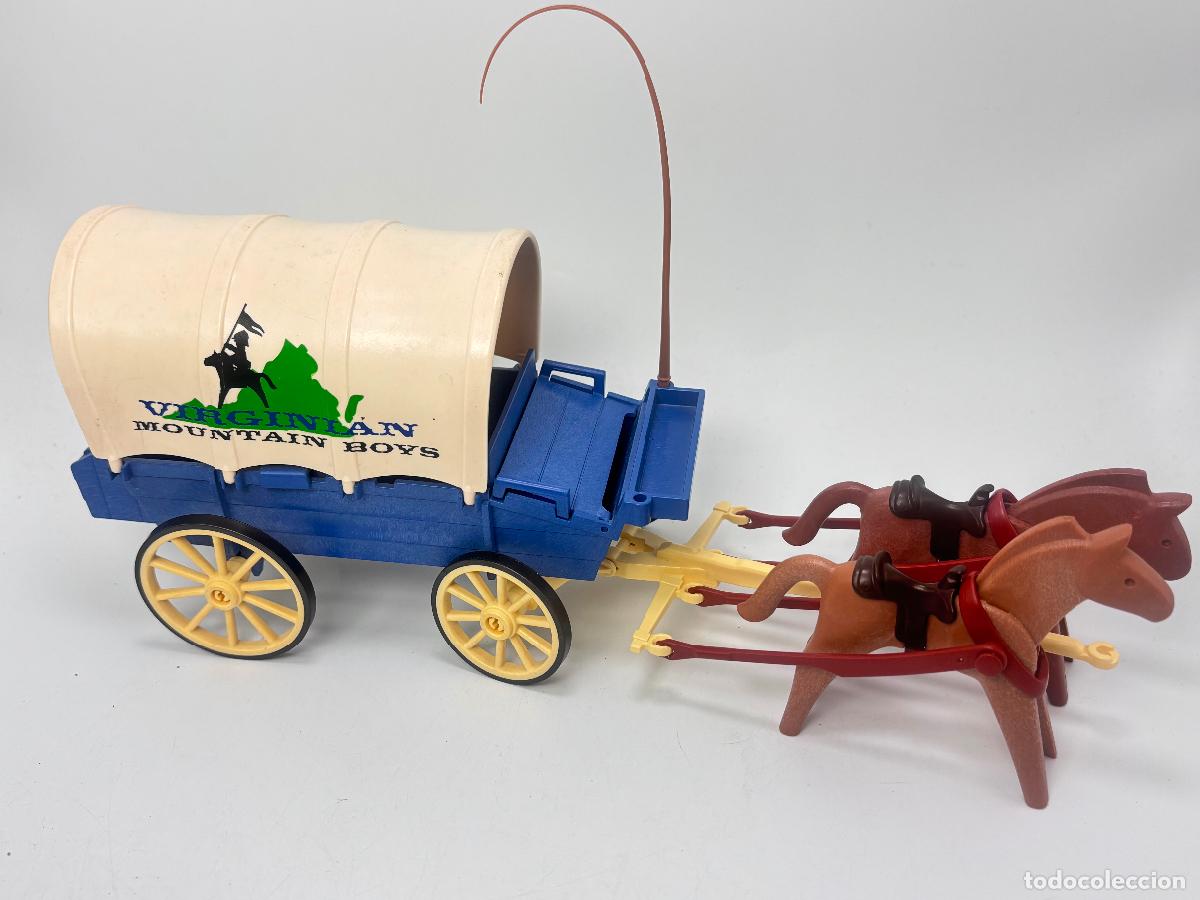 Juguetes antiguos y juegos de colecci&oacute;n: Playmobil 3785 diligencia carreta sudista