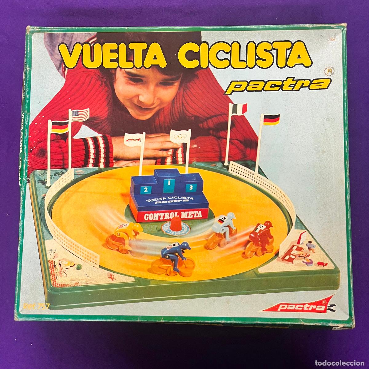 Juguetes antiguos y juegos de colecci&oacute;n: ANTIGUO JUEGO JUGUETE VUELTA CICLISTA DE PACTRA. EN SU CAJA ORIGINAL.