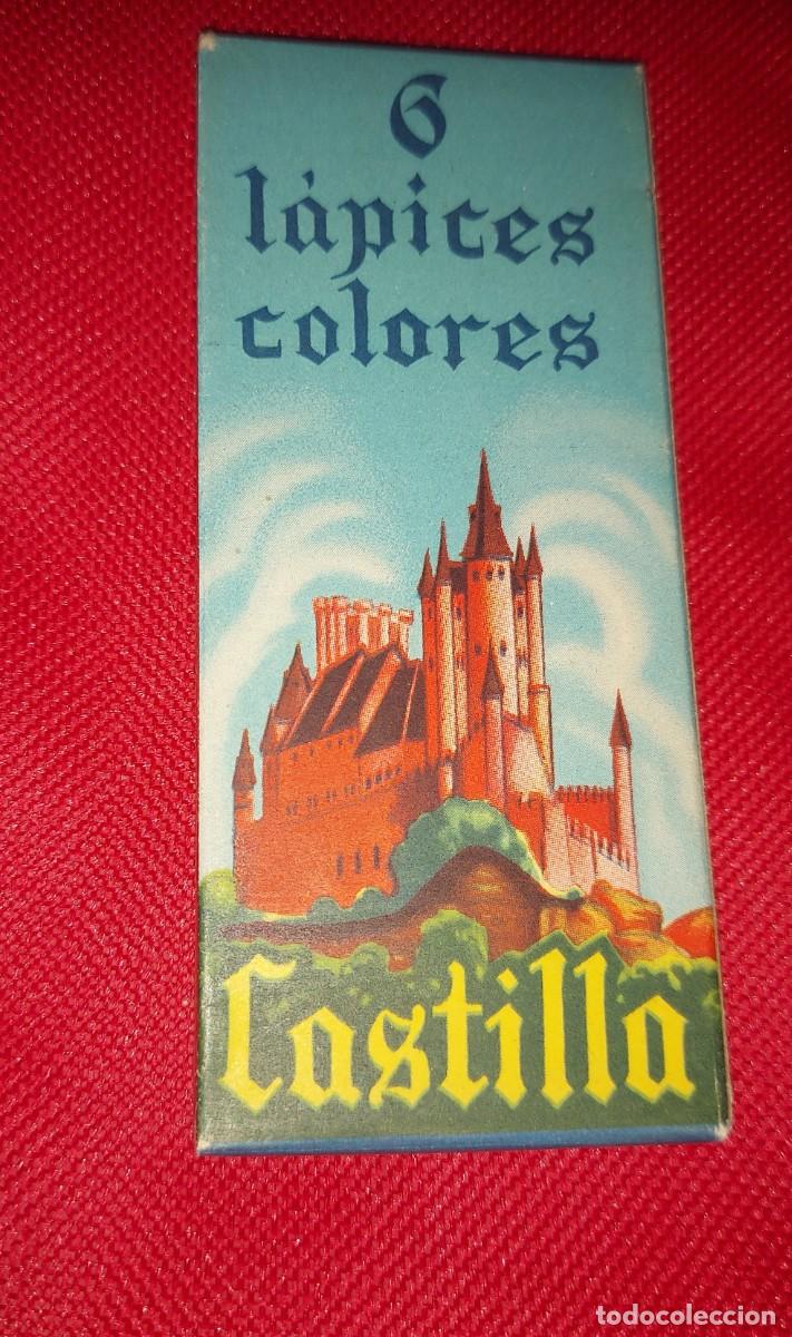 Juguetes antiguos y juegos de colecci&oacute;n: 6 LAPICES DE COLORES, MARCA CASTILLA