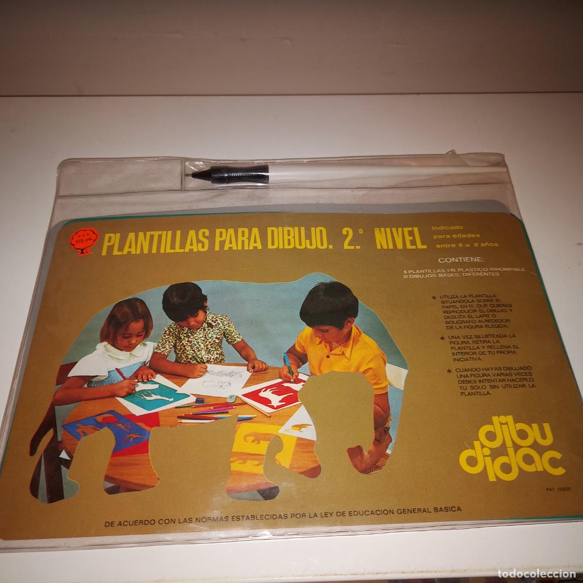 Juguetes antiguos y juegos de colecci&oacute;n: Juego Plantillas Dibujo Infantil epoca de la EGB