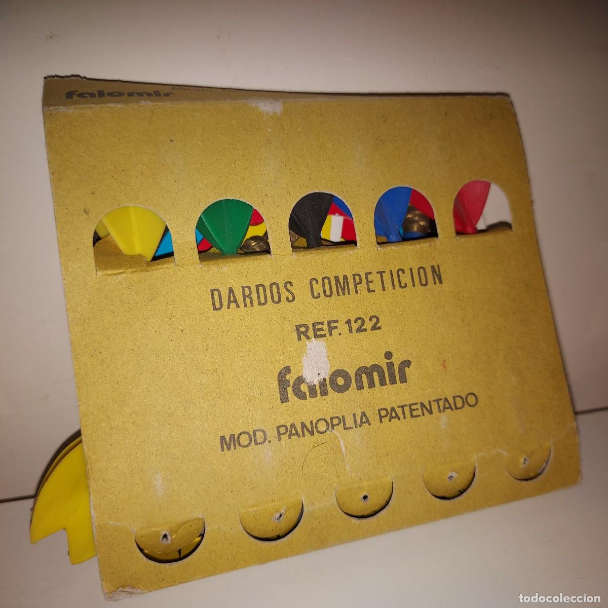Juguetes antiguos y juegos de colecci&oacute;n: 10 DARDOS COMPETICION DE FALOMIR REF:122 - A&Ntilde;OS 80