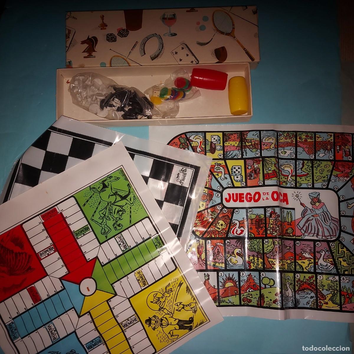 Juguetes antiguos y juegos de colecci&oacute;n: JUEGOS DE MESA A&Ntilde;OS 60, PARCHIS OCA AJEDREZ