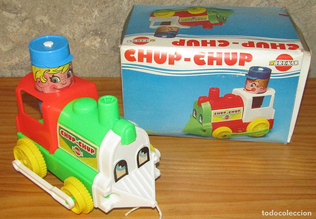 Juguetes antiguos y juegos de colecci&oacute;n: ANTIGUA LOCOMOTORA CHUP CHUP DE BREKAR - NUEVA Y EN SU CAJA ORIGINAL - A&Ntilde;OS 70/80