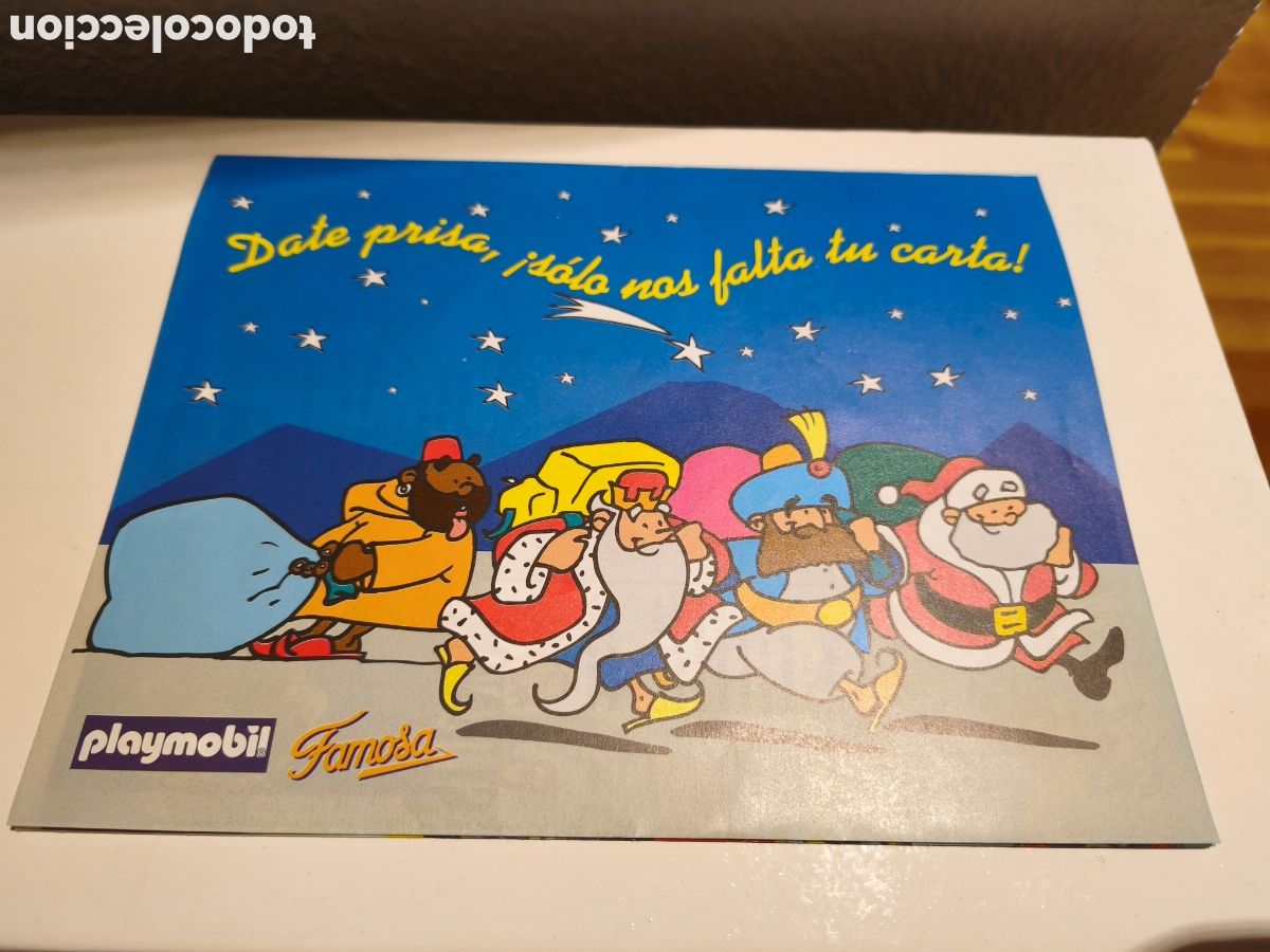 Juguetes antiguos y juegos de colecci&oacute;n: CARTA CATOLOGO REYES MAGOS FAMOSA PLAYMOBIL