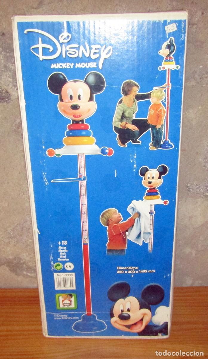 Juguetes antiguos y juegos de colecci&oacute;n: ANTIGUO PERCHERO DE MICKEY MOUSE, DE CHICOS - NUEVO Y EN SU CAJA - A&Ntilde;OS 80 - CON MEDIDOR DE ALTURA