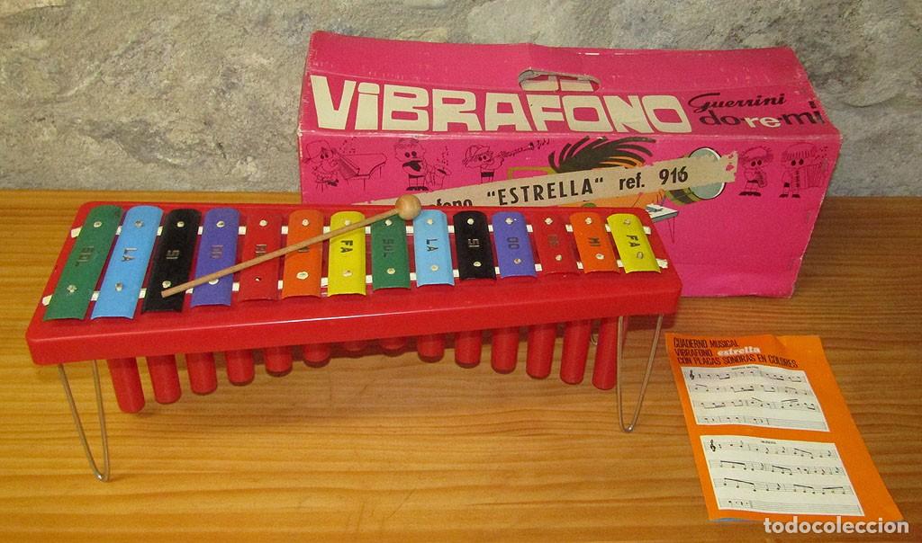 Juguetes antiguos y juegos de colecci&oacute;n: ANTIGUO VIBRAFONO DE GUERRINI - NUEVO Y EN SU CAJA ORIGINAL - A&Ntilde;OS 70