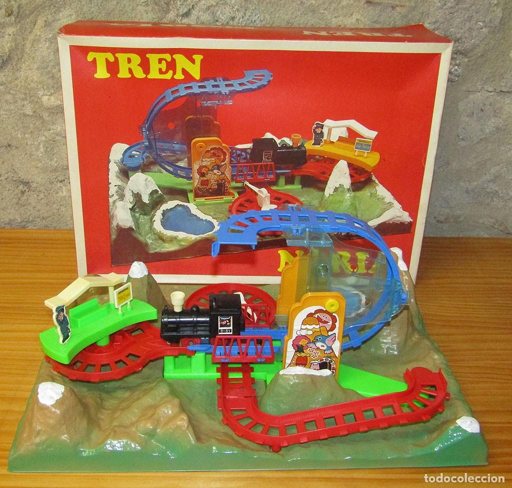 Juguetes antiguos y juegos de colecci&oacute;n: ANTIGUO TREN NORIA DE YUPI-MAR - NUEVO Y EN SU CAJA - FUNCIONANDO - A&Ntilde;OS 70/80