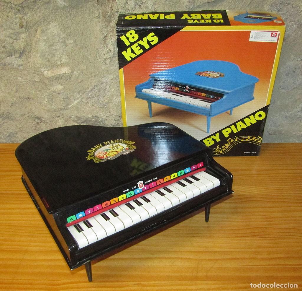 Juguetes antiguos y juegos de colecci&oacute;n: ANTIGUO PIANO DE JUGUETE - NUEVO Y EN SU CAJA - FUNCIONANDO - BABY PIANO