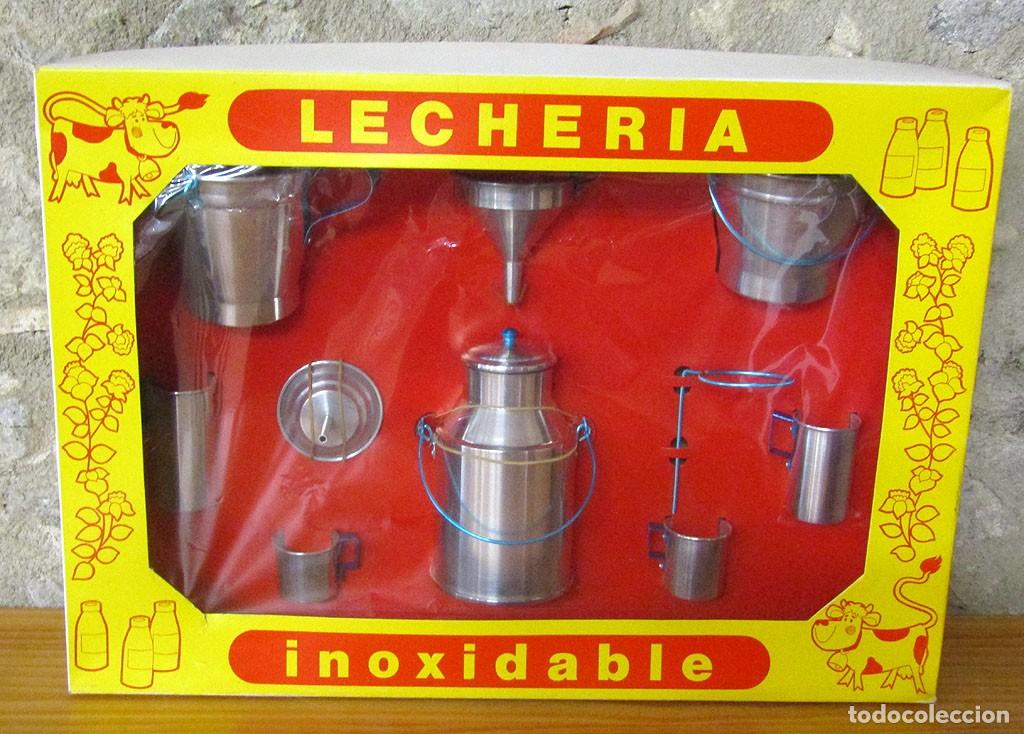 Juguetes antiguos y juegos de colecci&oacute;n: ANTIGUA LECHERIA INOXIDABLE - NUEVA A ESTRENAR - EN SU CAJA ORIGINAL - A&Ntilde;OS 60/70 - ALUMINIO