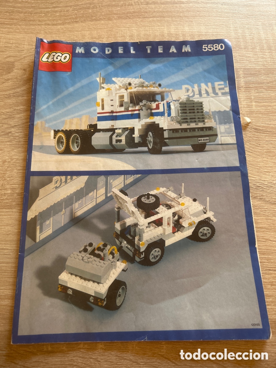Juguetes antiguos y juegos de colecci&oacute;n: Lego instrucciones de montaje model team 5580