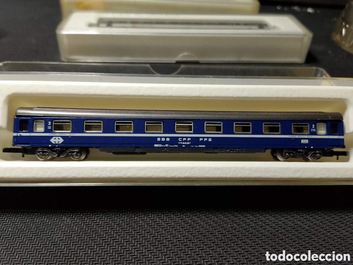 Juguetes antiguos y juegos de colecci&oacute;n: Coche pasajeros M&auml;rklin Mini-Club SBB CFF FFS