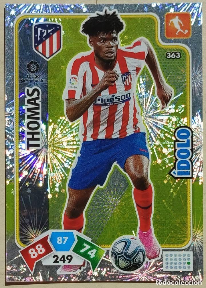 Juguetes antiguos y juegos de colecci&oacute;n: 363 THOMAS ATLETICO DE MADRID IDOLO FICHA ALBUM ADRENALYN XL 2019 2020 19 20