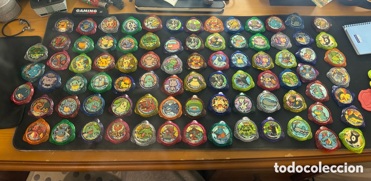 Juguetes antiguos y juegos de colecci&oacute;n: Lote 81 Tazos Kraks Pokemon &bull; A&ntilde;o 2005