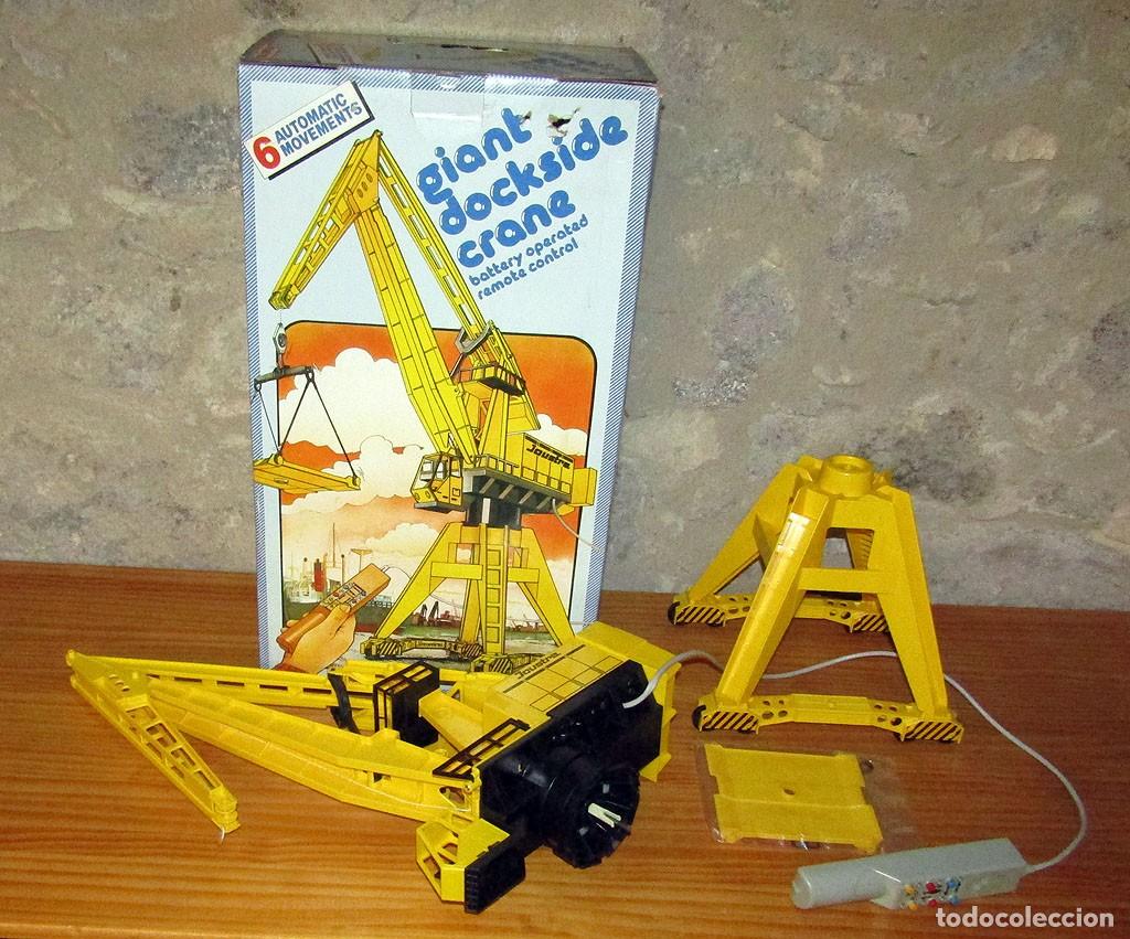 Juguetes antiguos y juegos de colecci&oacute;n: ANTIGUA GRUA PUERTO GIGANTE DE JOUSTRA - NUEVA Y EN SU CAJA ORIGINAL - A&Ntilde;OS 70/80
