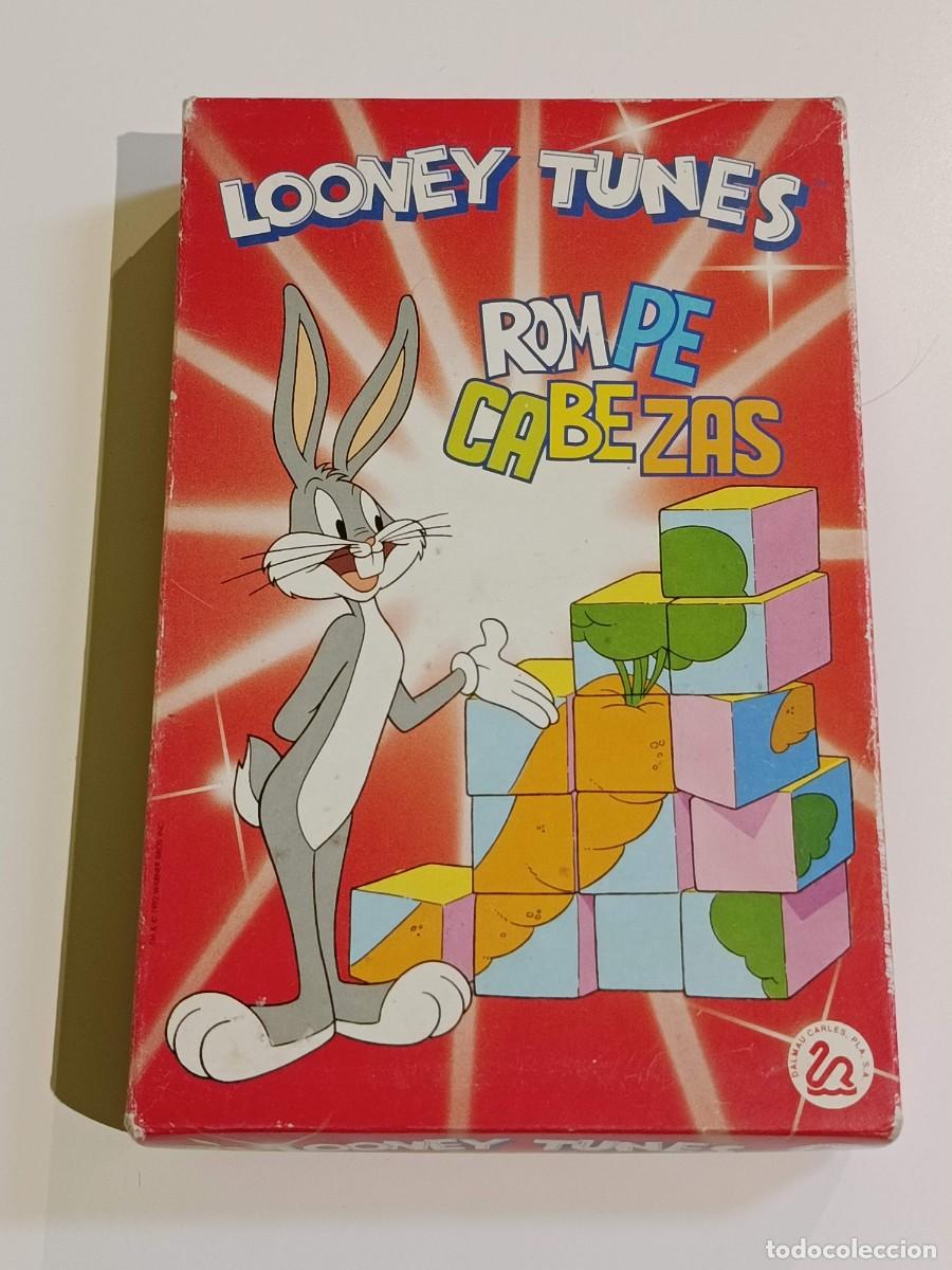 Juguetes antiguos y juegos de colecci&oacute;n: Antiguo puzzle rompecabezas cubo Looney Tunes
