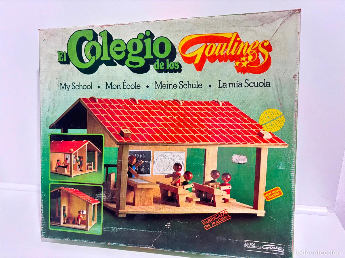 Juguetes antiguos y juegos de colecci&oacute;n: Goula el colegio de los Goulines juguete madera