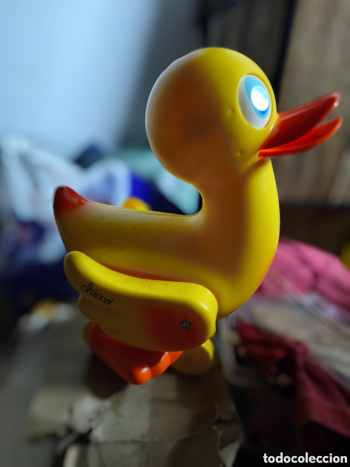 Juguetes antiguos y juegos de colecci&oacute;n: Arrastre de Chicco. Pato CuaCua. Funcionando y en buen estado.