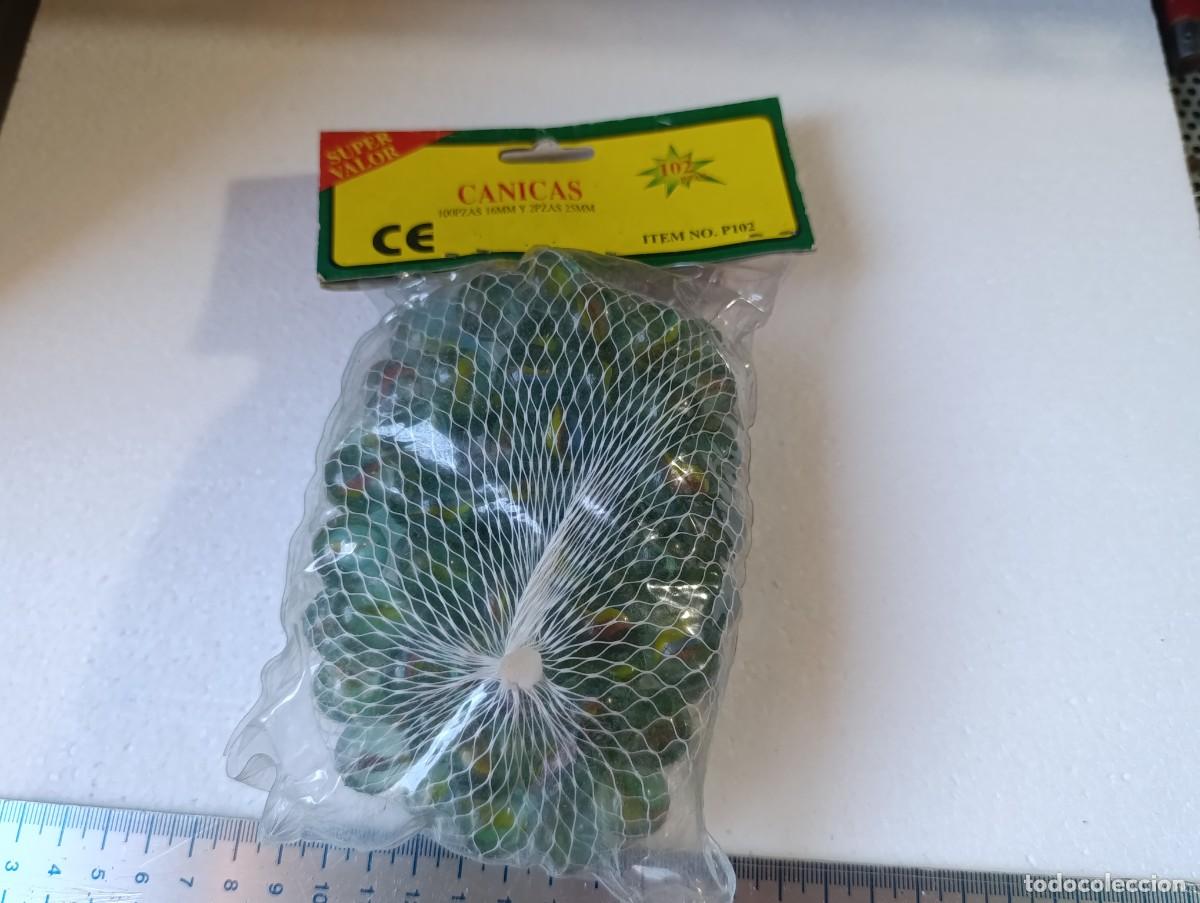 Juguetes antiguos y juegos de colecci&oacute;n: BOLSA CON 100 CANICAS . A&Ntilde;OS 80