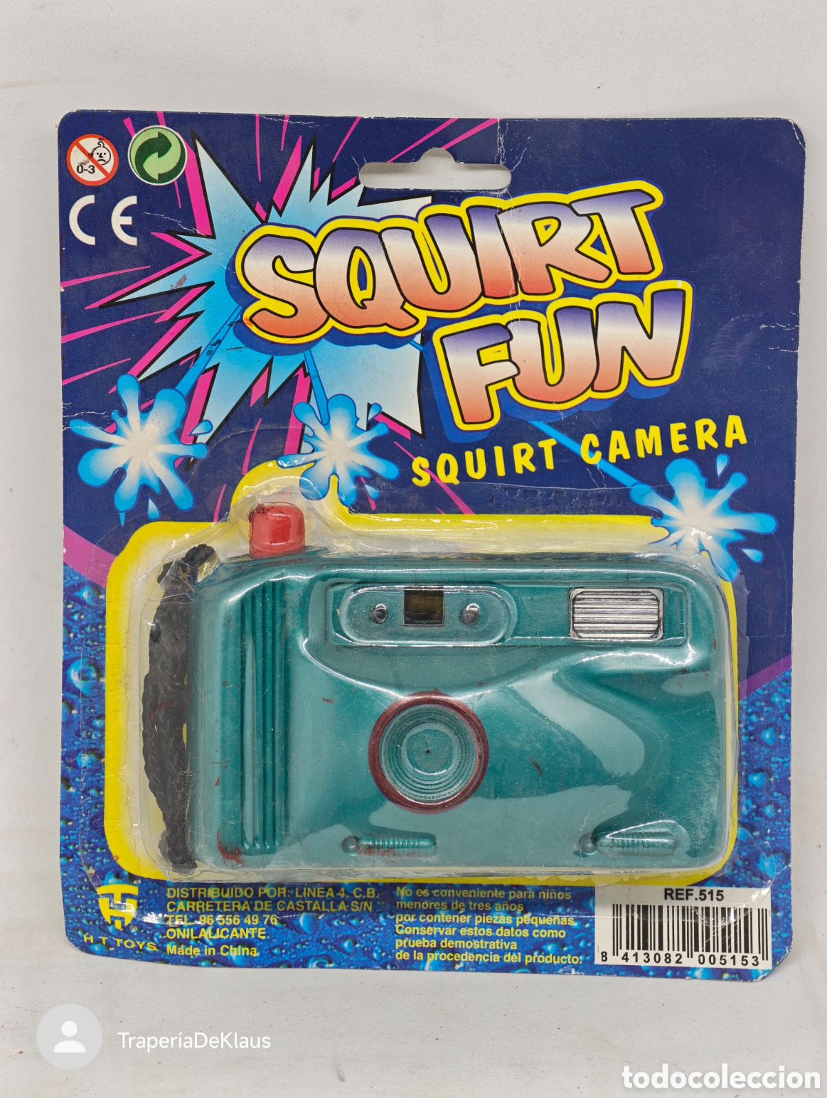 Juguetes antiguos y juegos de colecci&oacute;n: Juguete de Bromas &rdquo;Squirt Fun - Squirt Camera&rdquo; (Bl&iacute;ster precintado) -CAR121