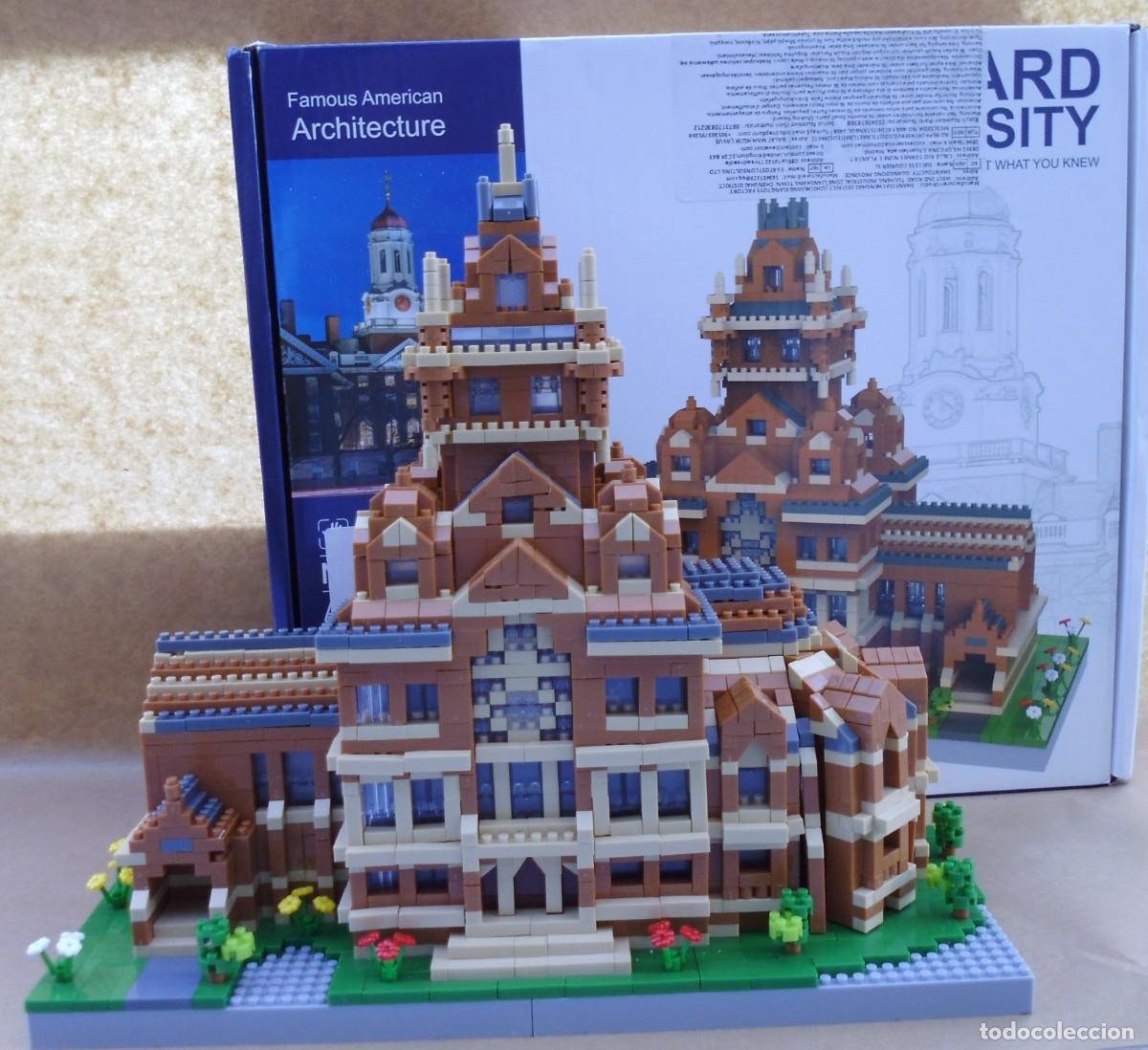 Brinquedos antigos e Jogos de cole&ccedil;&atilde;o: Juego Set de construcci&oacute;n de bloques tipo LEGO que recrea la Universidad de Harvard