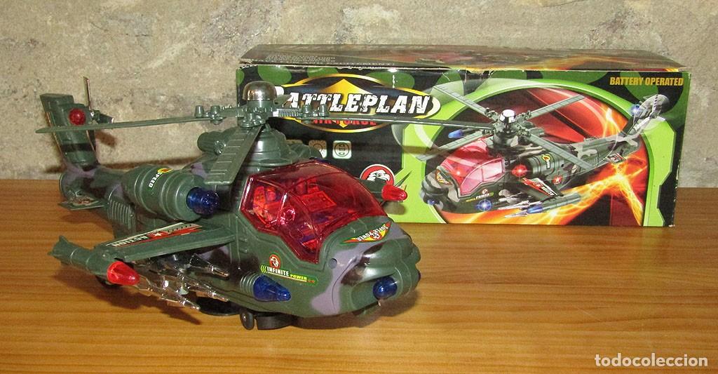 Juguetes antiguos y juegos de colecci&oacute;n: ANTIGUO HELICOPTERO MILITAR BATTLEPLAN AIRFORCE - NUEVO Y EN SU CAJA - A&Ntilde;OS 80
