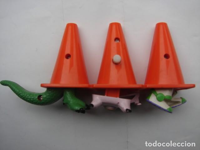 Juguetes antiguos y juegos de colecci&oacute;n: 3 CONOS A RESORTE DE TOY STORY - APPLAUSE