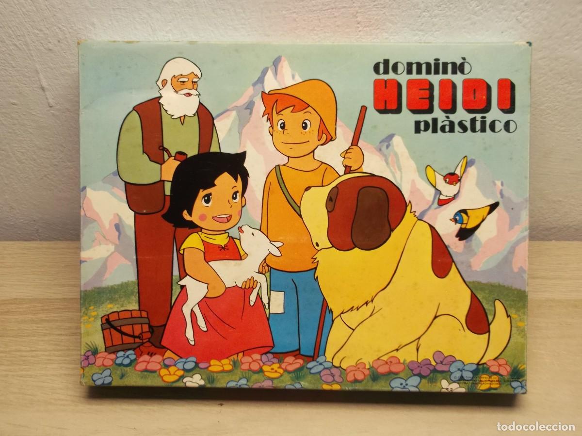 Juguetes antiguos y juegos de colecci&oacute;n: HEIDI DOMIN&Oacute; de PLASTICO BORR&Aacute;S