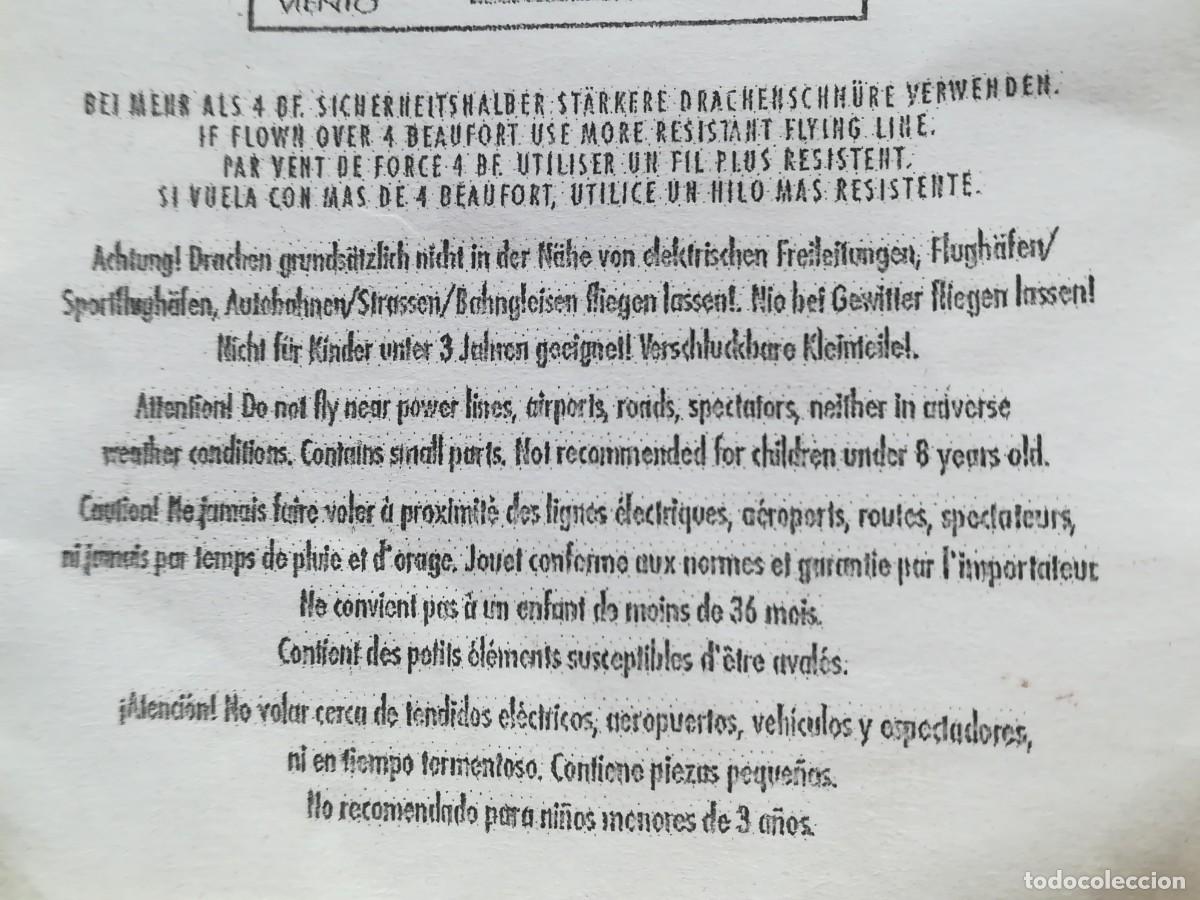 Juguetes antiguos y juegos de colecci&oacute;n: Cometa tipo Ala Delta Spanair - Foto 13