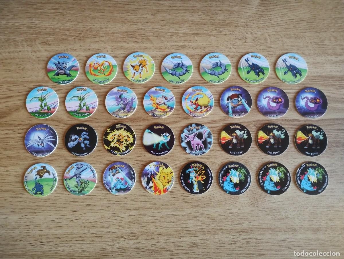 Juguetes antiguos y juegos de colecci&oacute;n: Tazos de pokemon tazos league a 50 c&eacute;ntimos cada uno