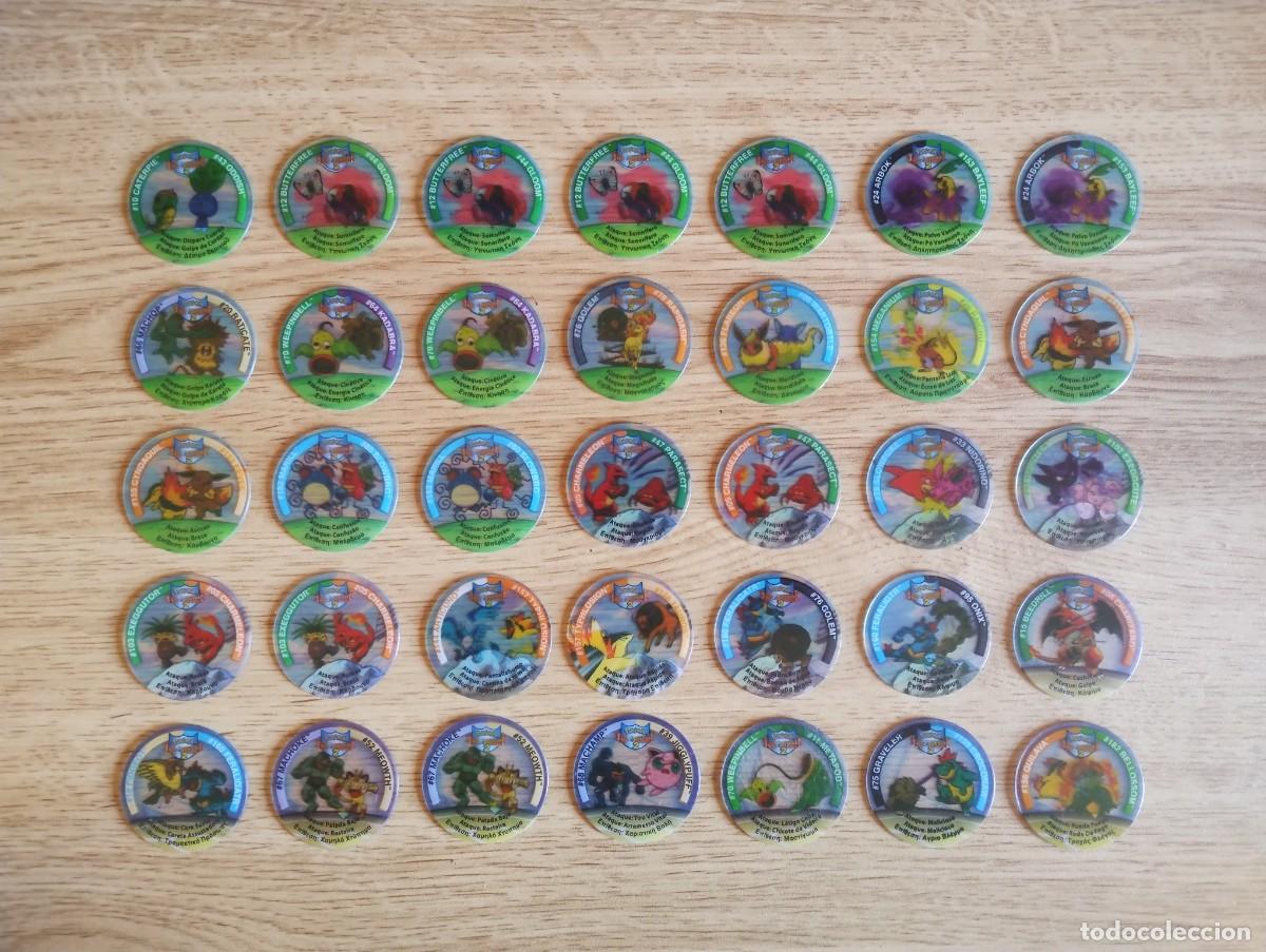Juguetes antiguos y juegos de colecci&oacute;n: Tazos de pokemon tazos league 2 a 50 c&eacute;ntimos cada uno