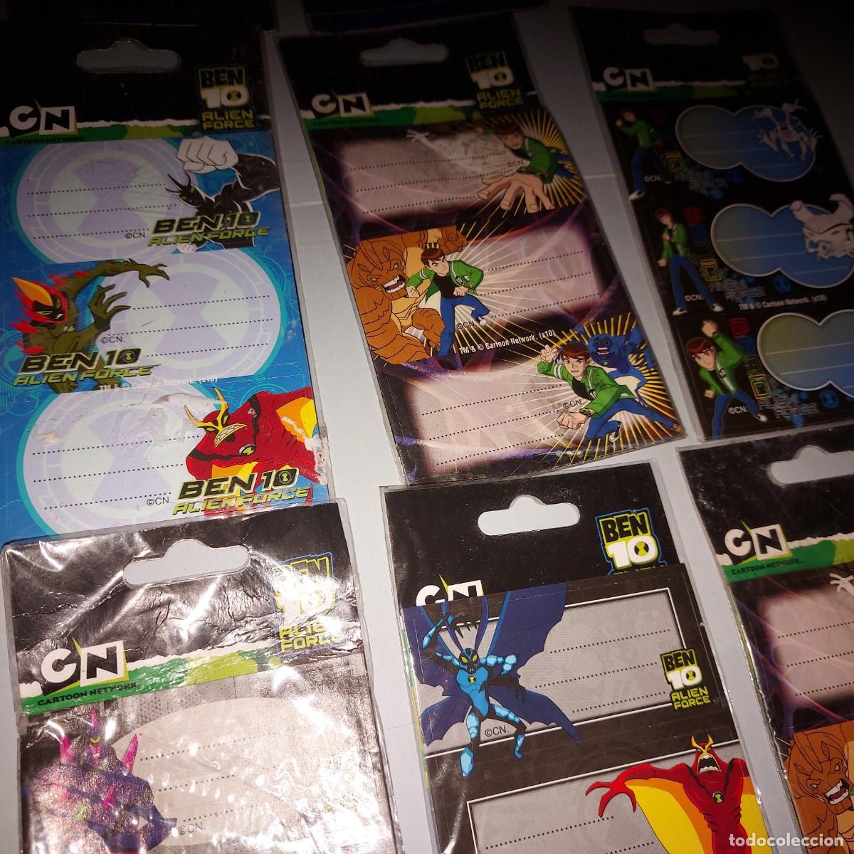 Juguetes antiguos y juegos de colecci&oacute;n: BEN 10 ALIEN FORCE, 9 BLISTER ETIQUETAS