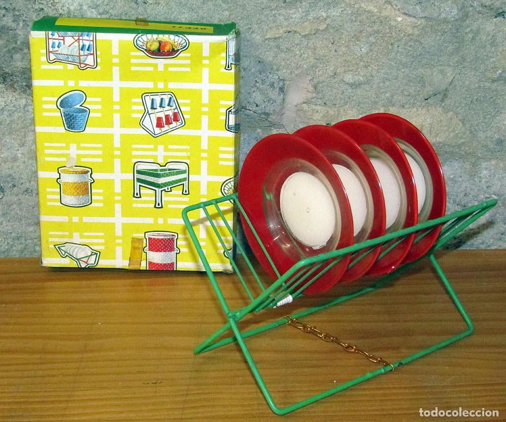 Altes Spielzeug und Spiele: ANTIGUO ESCURREPLATOS INFANTIL - NUEVO Y EN SU CAJA - PLASTIVAL S.A. - A&Ntilde;OS 60