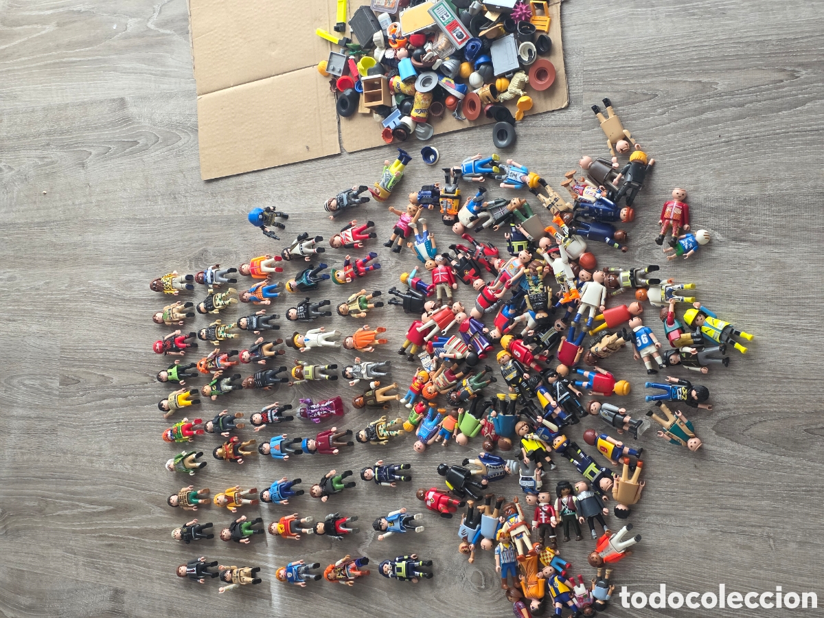 Giocattoli antichi e Giochi di collezione: gran lote playmobil 140 figuras + accesorios y piezas