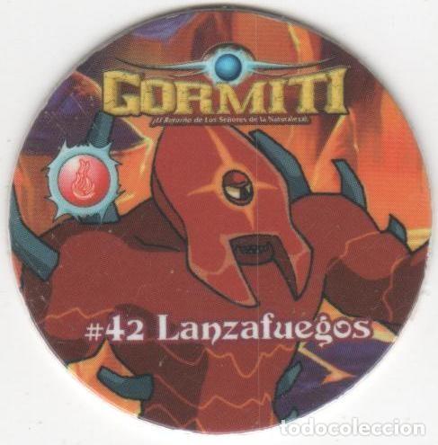 Brinquedos antigos e Jogos de cole&ccedil;&atilde;o: COLECCI&Oacute;N TAZOS CHEETOS GORMITI EL RETORNO DE LOS SE&Ntilde;ORES DE LA NATURALEZA TAZO #42 42 LANZAFUEGOS