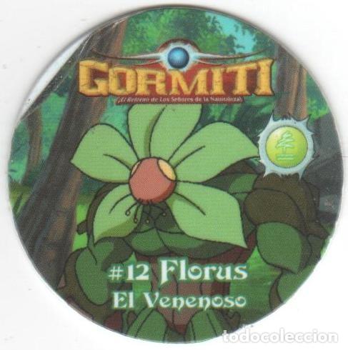 Brinquedos antigos e Jogos de cole&ccedil;&atilde;o: COLECCI&Oacute;N TAZOS CHEETOS GORMITI EL RETORNO DE LOS SE&Ntilde;ORES LA NATURALEZA TAZO #12 12 FLORUS VENENOSO