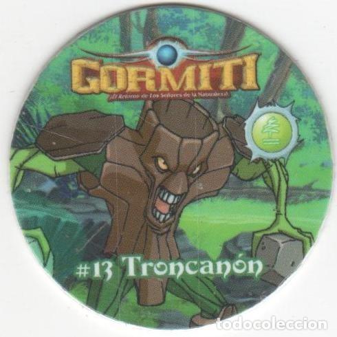 Brinquedos antigos e Jogos de cole&ccedil;&atilde;o: COLECCI&Oacute;N TAZOS CHEETOS GORMITI EL RETORNO DE LOS SE&Ntilde;ORES DE LA NATURALEZA TAZO #13 13 TRONCAN&Oacute;N