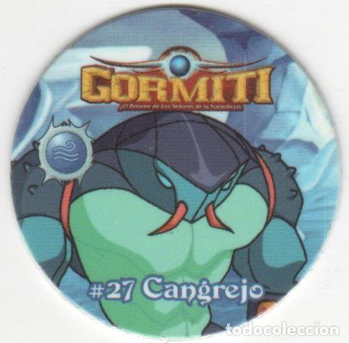 Brinquedos antigos e Jogos de cole&ccedil;&atilde;o: COLECCI&Oacute;N TAZOS CHEETOS GORMITI EL RETORNO DE LOS SE&Ntilde;ORES DE LA NATURALEZA TAZO #27 27 CANGREJO