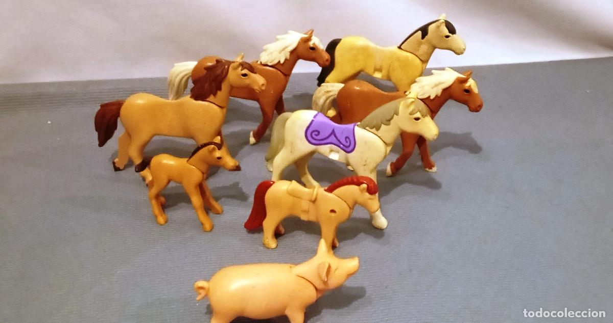 Juguetes antiguos y juegos de colecci&oacute;n: Figuras Playmobil Animales Granja