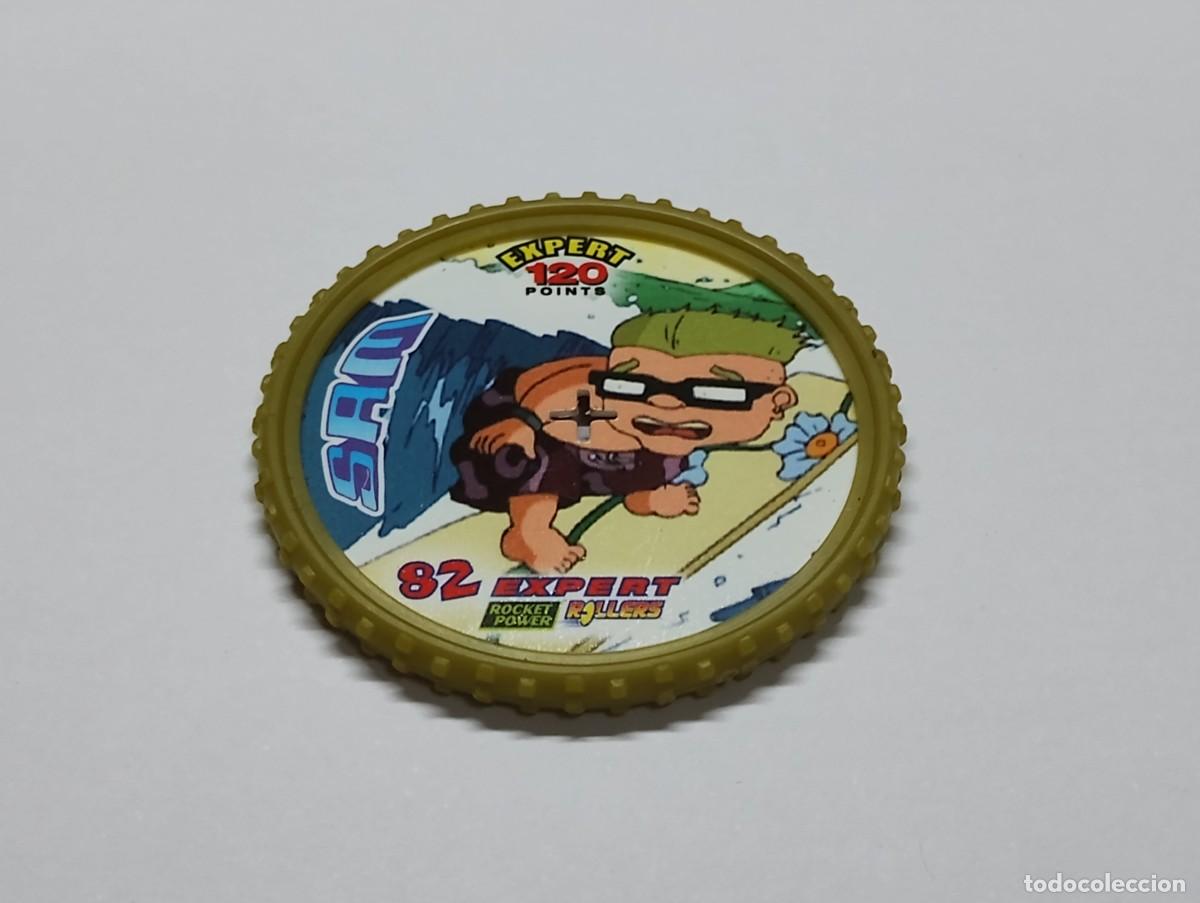 Jouets Anciens et Jeux de collection: Tazo rocket power rollers n&ordm;82 Sam