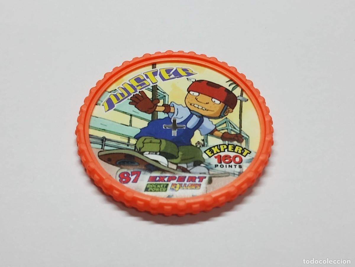 Brinquedos antigos e Jogos de cole&ccedil;&atilde;o: Tazo rocket power rollers n&ordm;87 Twister