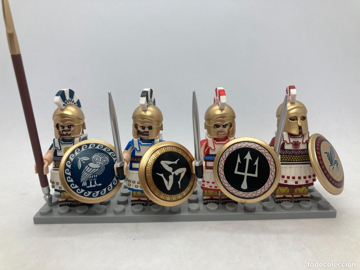 Altes Spielzeug und Spiele: Minifiguras hoplitas griegos atenienses y corintios