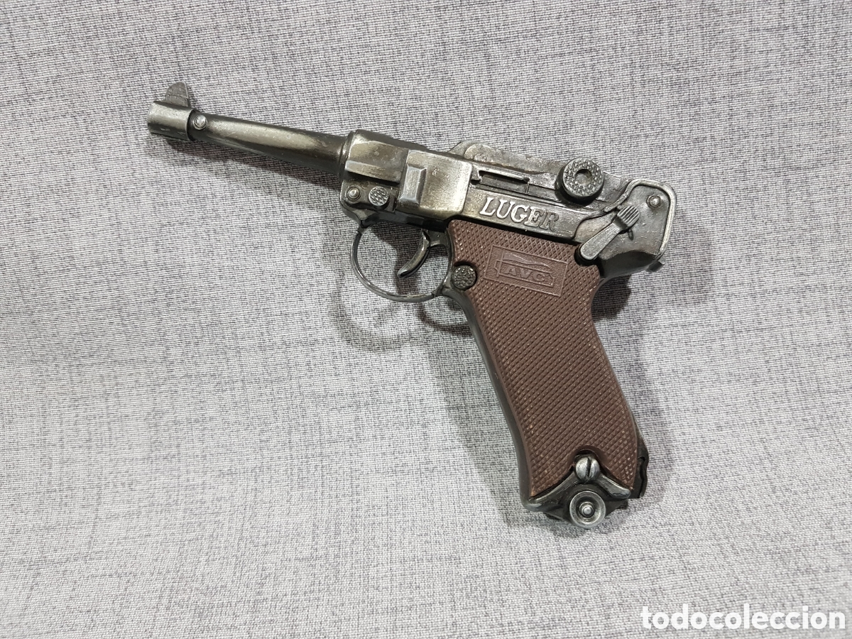 Brinquedos antigos e Jogos de cole&ccedil;&atilde;o: PISTOLA REPRODUCCI&Oacute;N LUGER. DE FULMINANTES, PISTONES. AVC N-114. JUGUETE DE METAL Y PL&Aacute;STICO