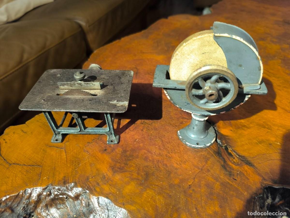 Altes Spielzeug und Spiele: JUGUETES GBN MAQUINARIA INDUSTRIAL MAQUINA DE SERRAR Y AFILADOR, HOJALATA Y HIERRO